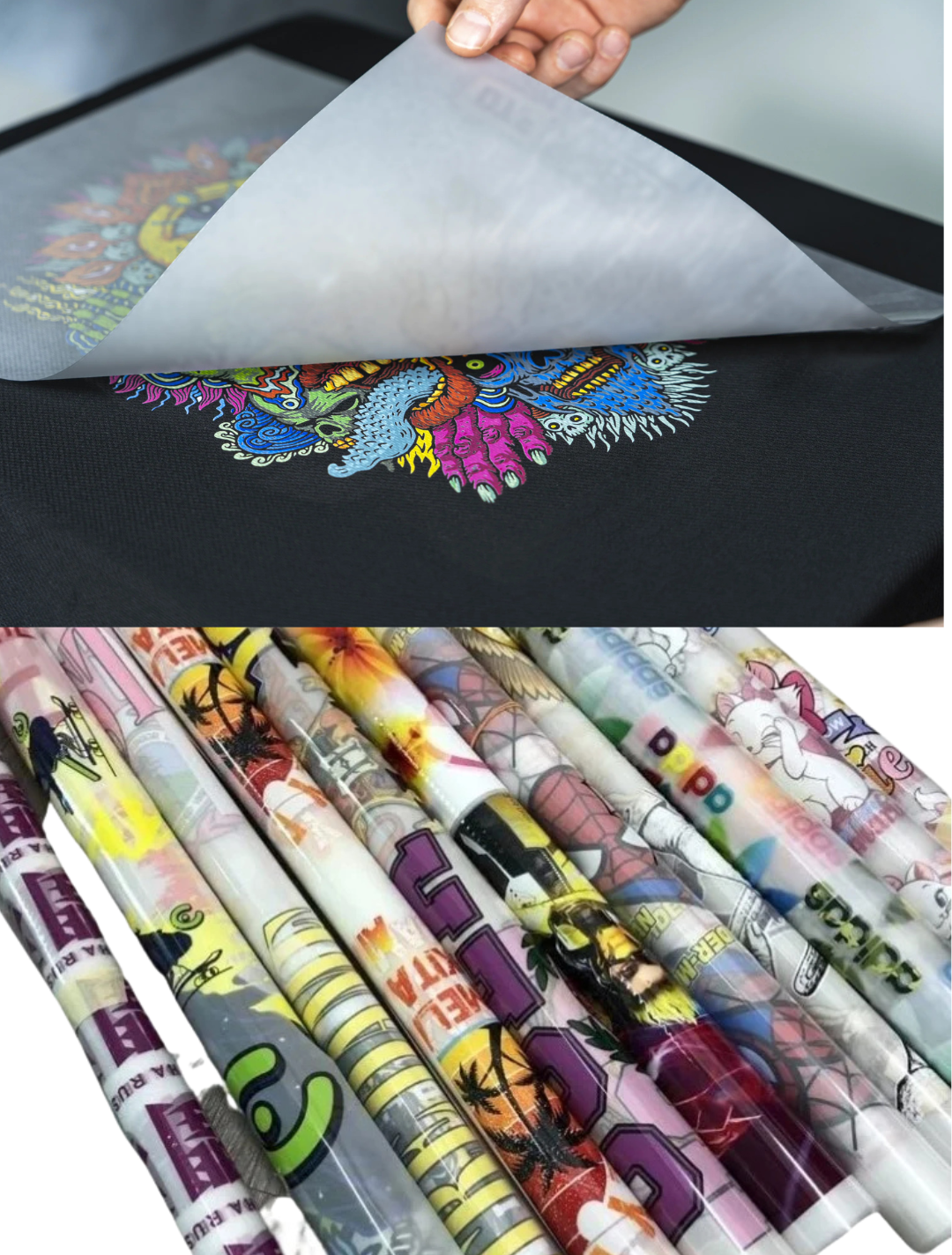 Custom Clothes DTF (Direct to Film) Transfers & Gang Sheet Prints in Delhi